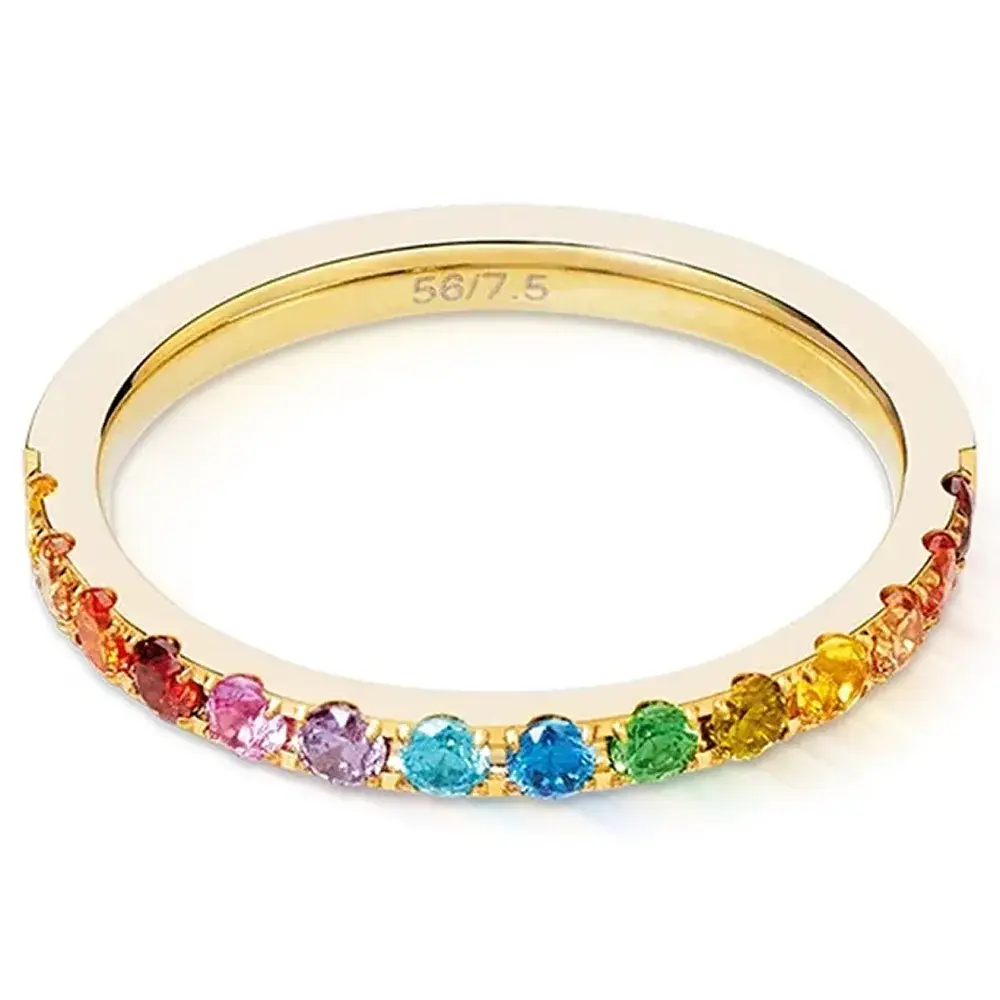 Кольцо Coeur de Lion Multicolor Rainbow-Gold 0146/40-1535 60