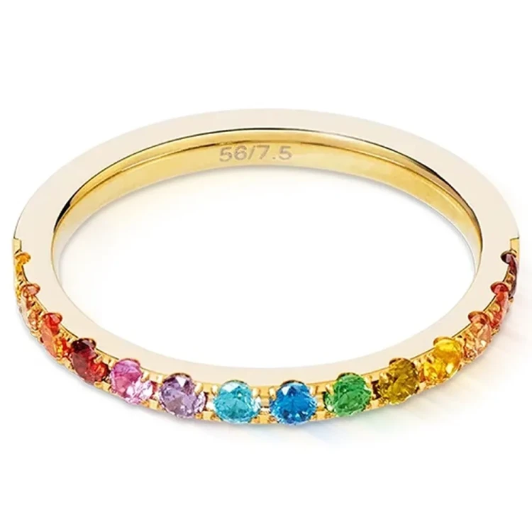 Кольцо Coeur de Lion Multicolor Rainbow-Gold 0146/40-1535 60
