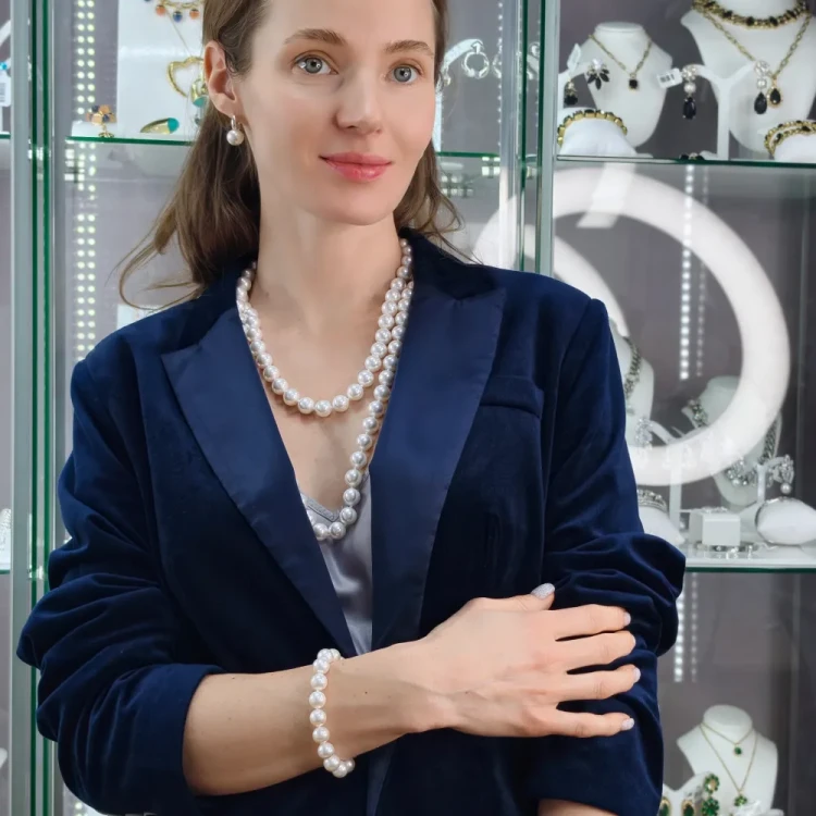 Браслет Fiore Luna WHITE SHELL PEARL CCH05247-02 S