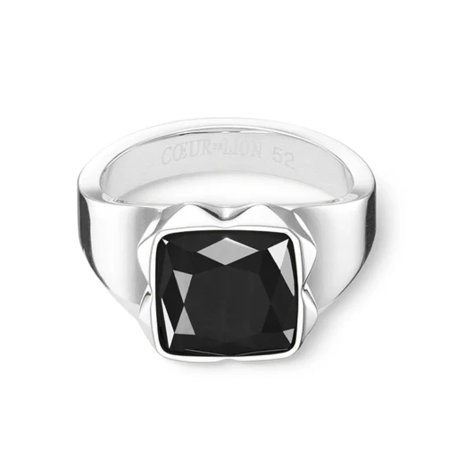 Кольцо Coeur de Lion Black-Silver 1200/40-1317 58
