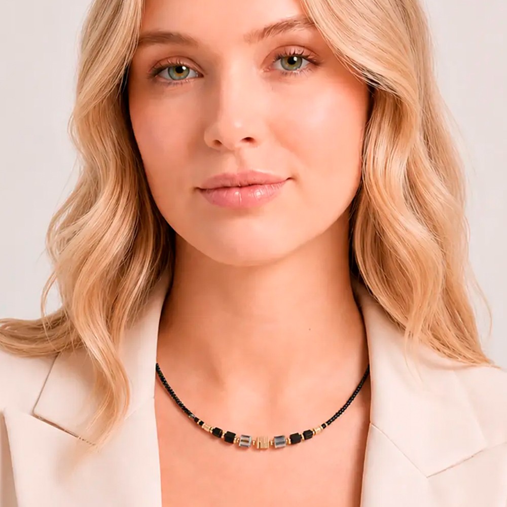 Колье Coeur de Lion Black-Gold 3044/10-1316