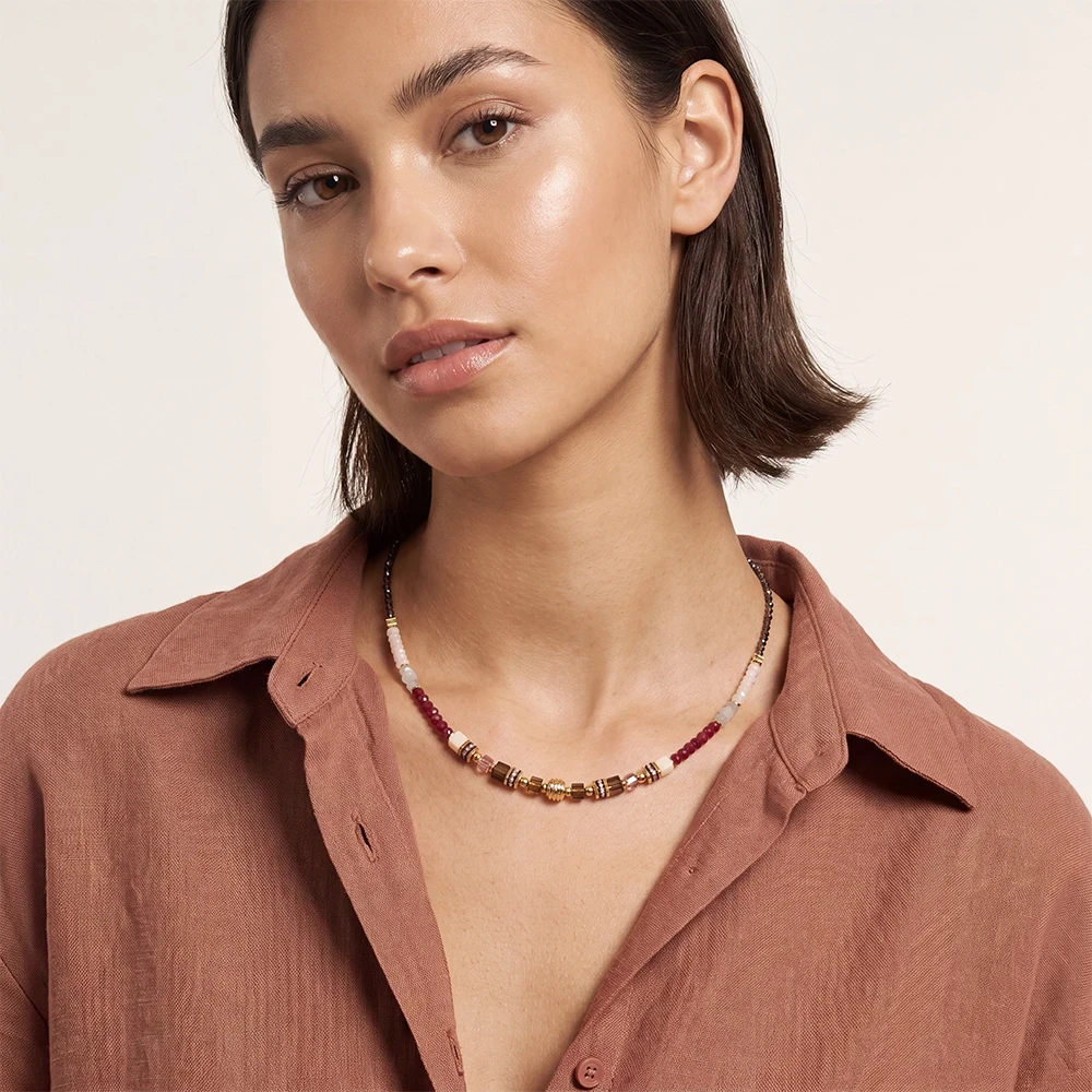 Колье Coeur de Lion Red-Beige 3041/10-0310