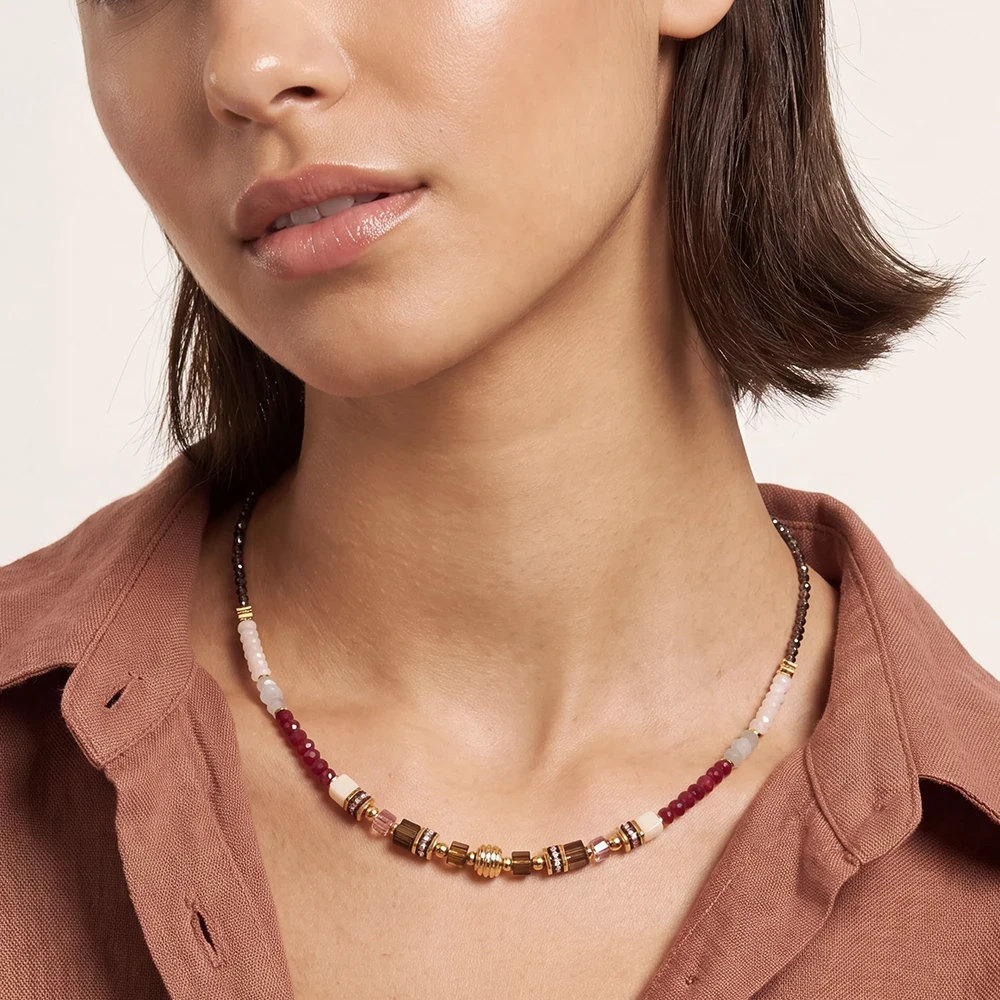 Колье Coeur de Lion Red-Beige 3041/10-0310