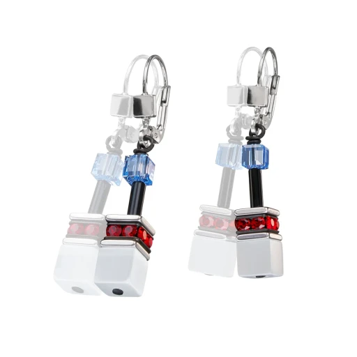 Серьги Coeur de Lion Blue-Red 2838/20-0703