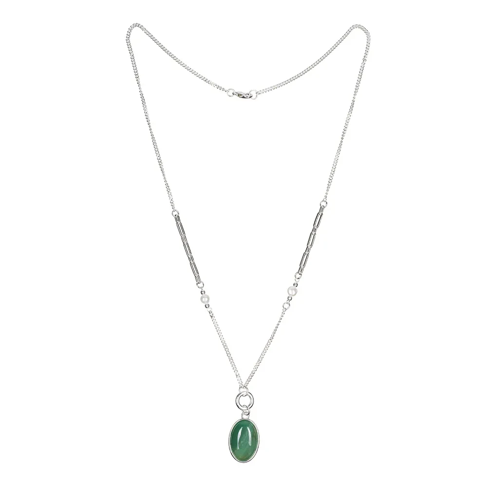 Колье Fiore Luna GREEN AVENTURINE LN5155 G/S