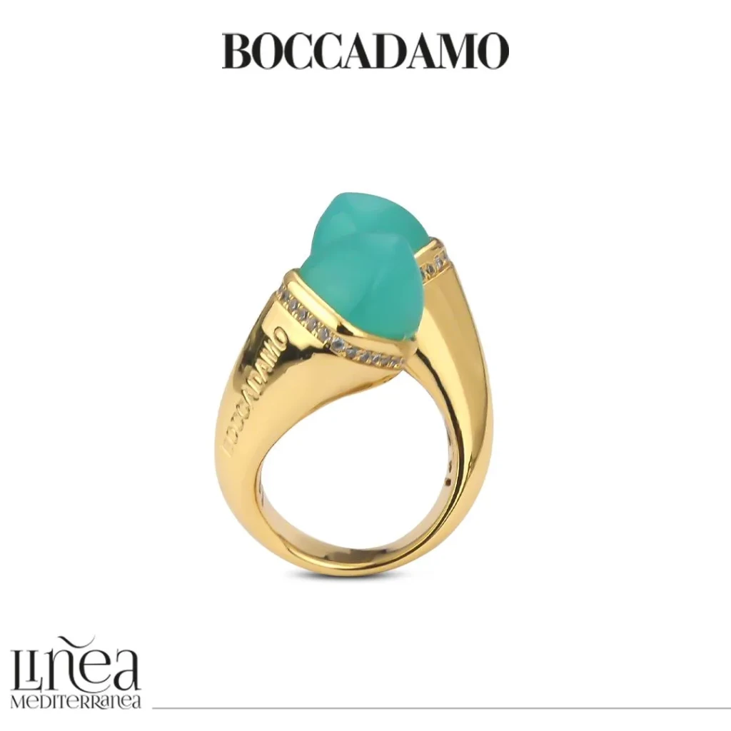 Кольцо Boccadamo Caleida KAN009DZ BL/G