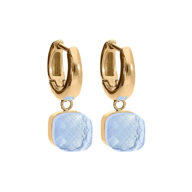 Серьги Qudo FIRENZE (G) Hellblau 107001/20-4733