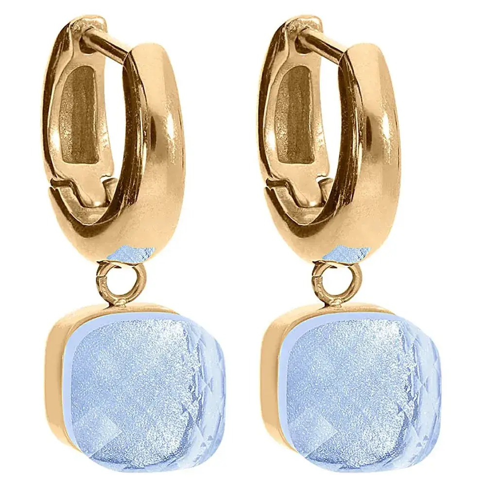 Серьги Qudo FIRENZE (G) Hellblau 107001/20-4733