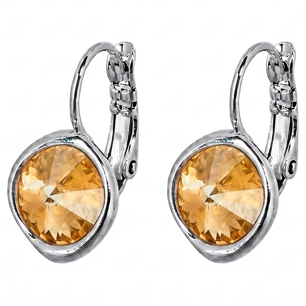 Серьги Light Topaz Shimmer A1902.17 BR/S Fiore Luna