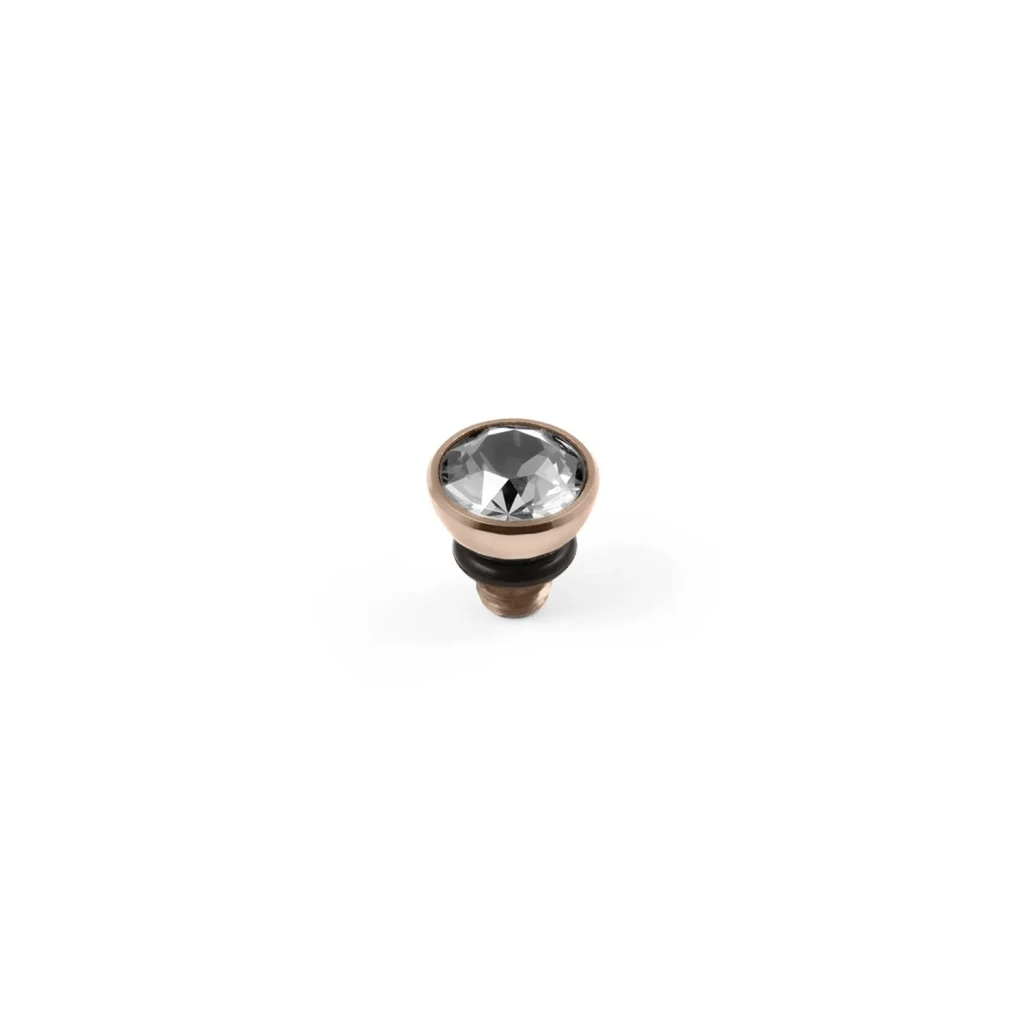 Шарм Qudo Bottone Crystal 5 мм 630029 BW/RG