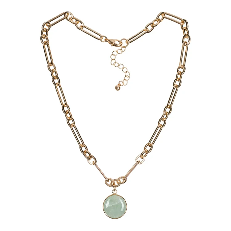 Колье Fiore Luna GREEN AVENTURINE LN5150 G/G