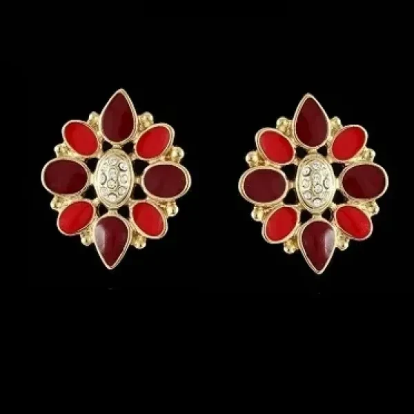 Серьги в золоте с эмалью P11888