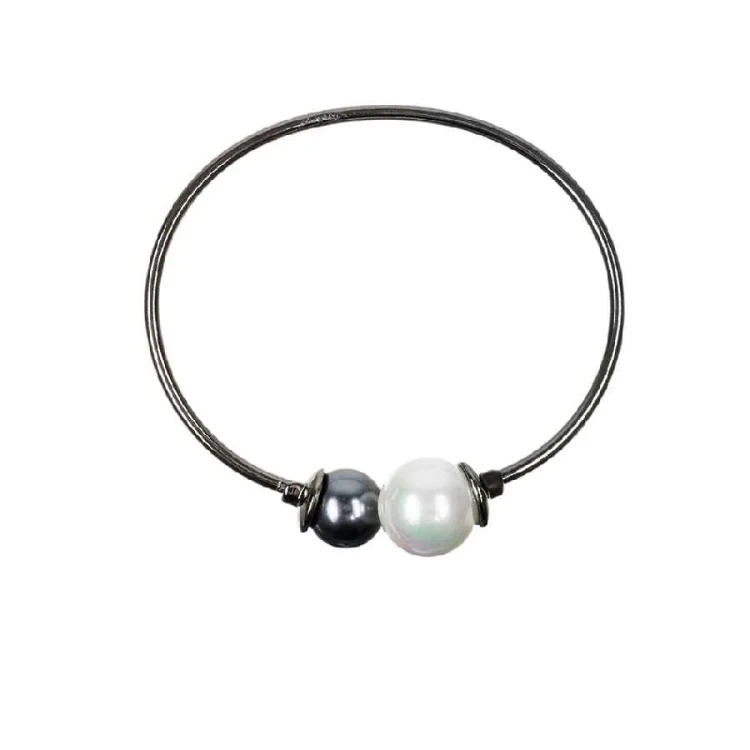 Браслет Possebon White and Graphite Pearl C0341.1.3 BW