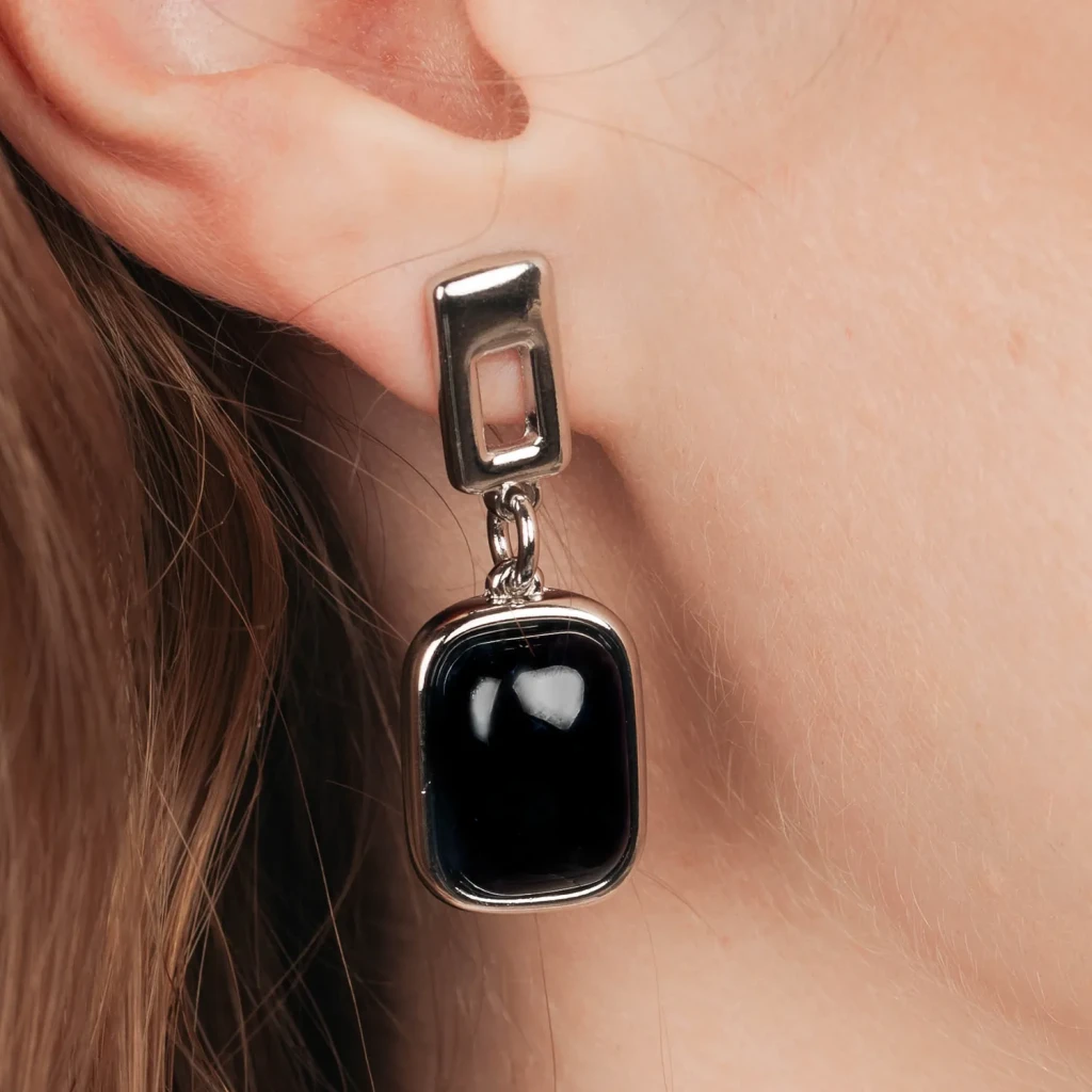 Серьги Possebon Agata Preto A0360.4 S