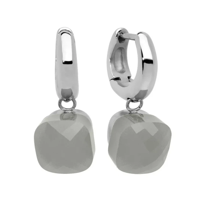 Серьги Qudo Firenze Grey 300072 BW/S