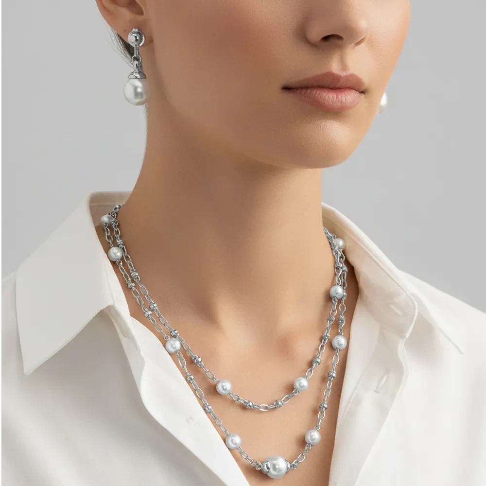 Комплект Fiore Luna колье+серьги SG200097E-002 S