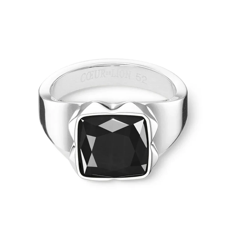 Кольцо Coeur de Lion Black-Silver 1200/40-1317 56