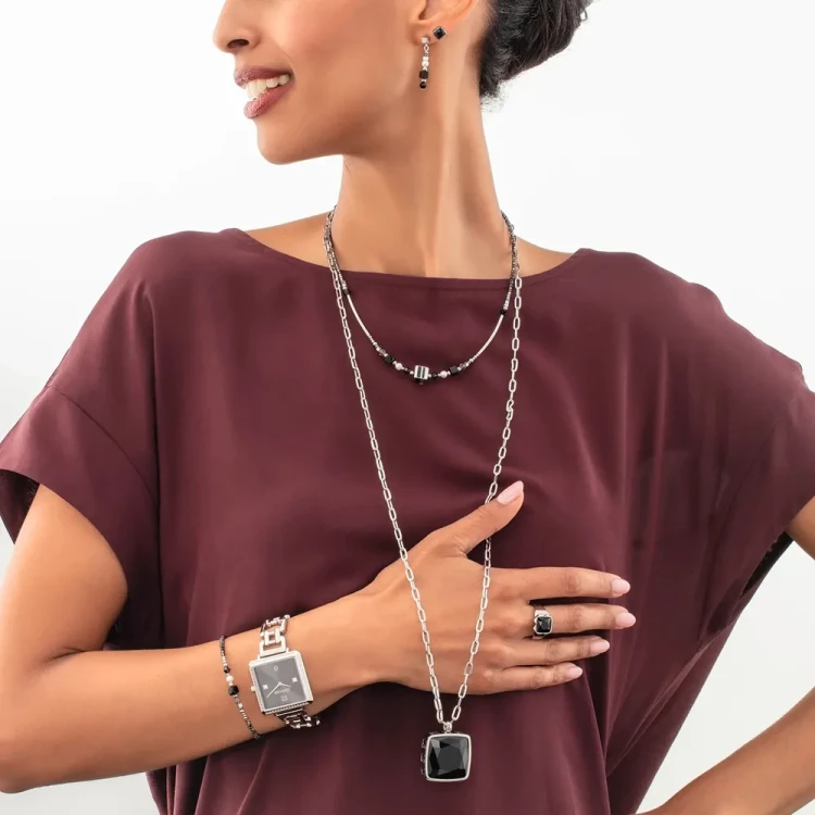 Кольцо Coeur de Lion Black-Silver 1200/40-1317 56