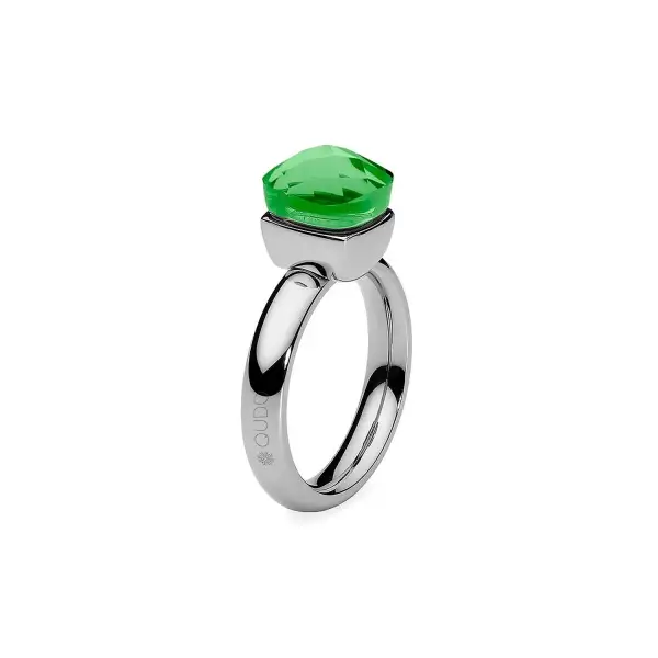 Кольцо Qudo Firenze peridot 17.2 мм 610843 G/S