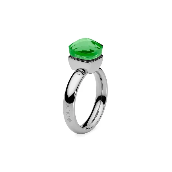 Кольцо Qudo Firenze peridot 17.2 мм 610843 G/S