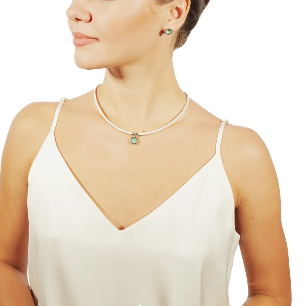 Колье Fiore Luna Silky Sage Delite B1909.16 BL/S