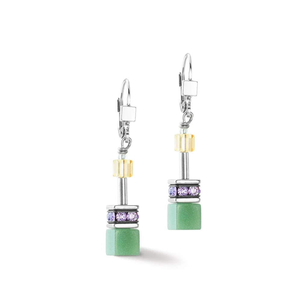 Серьги Coeur de Lion Multicolour Pastel Silver 2838/20-1580