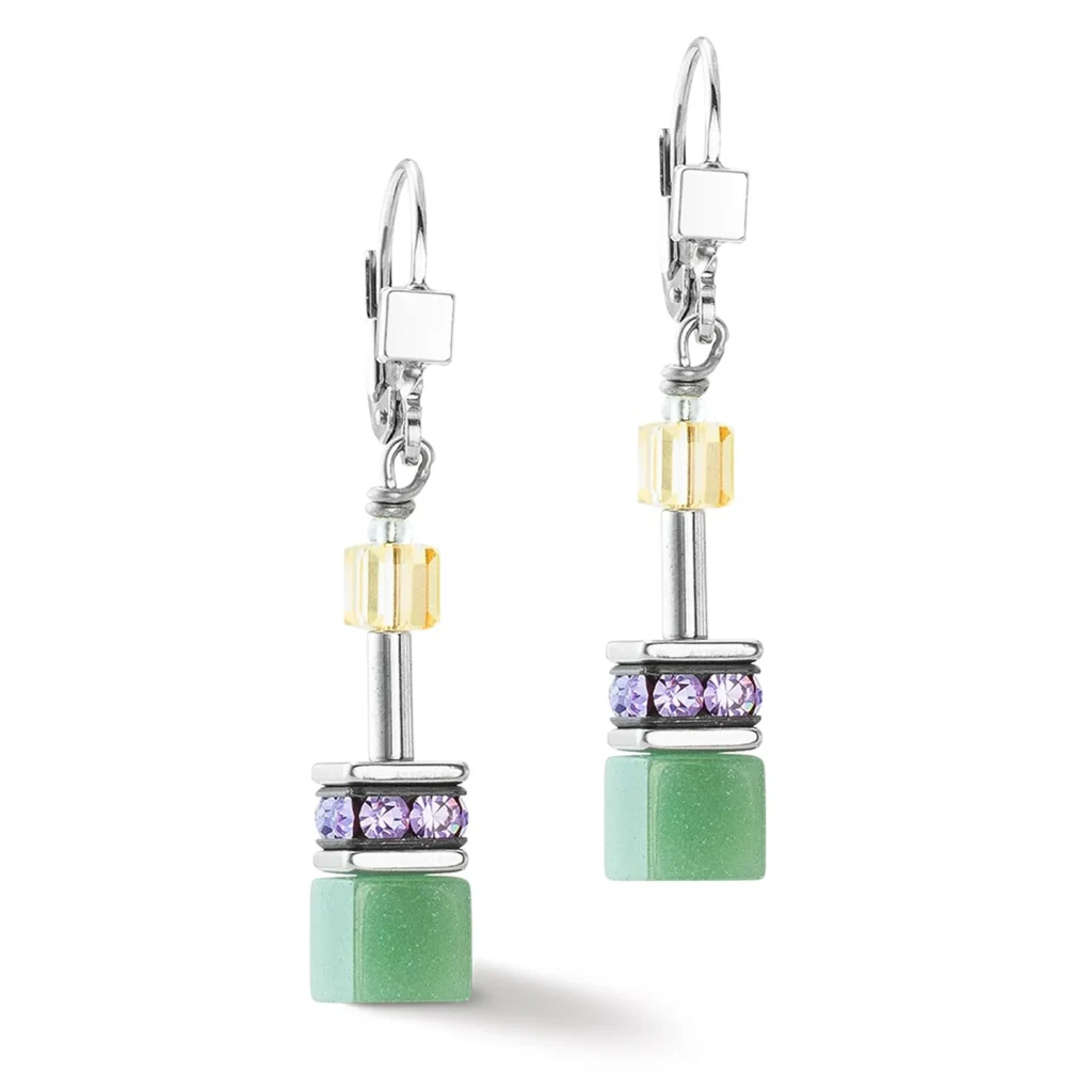 Серьги Coeur de Lion Multicolour Pastel Silver 2838/20-1580