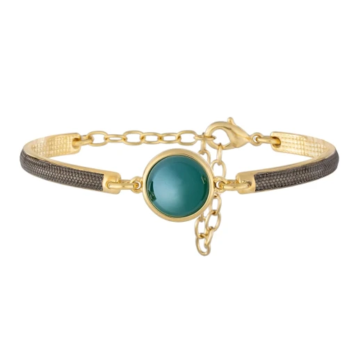 Классический браслет Pearl Green Agate C1363.17 G/G