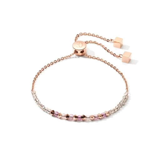 Браслет Coeur de Lion Rose Gold Lilac 5073/30-0829