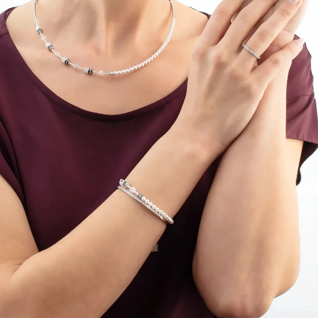 Браслет Coeur de Lion White-Silver 4087/30-1417