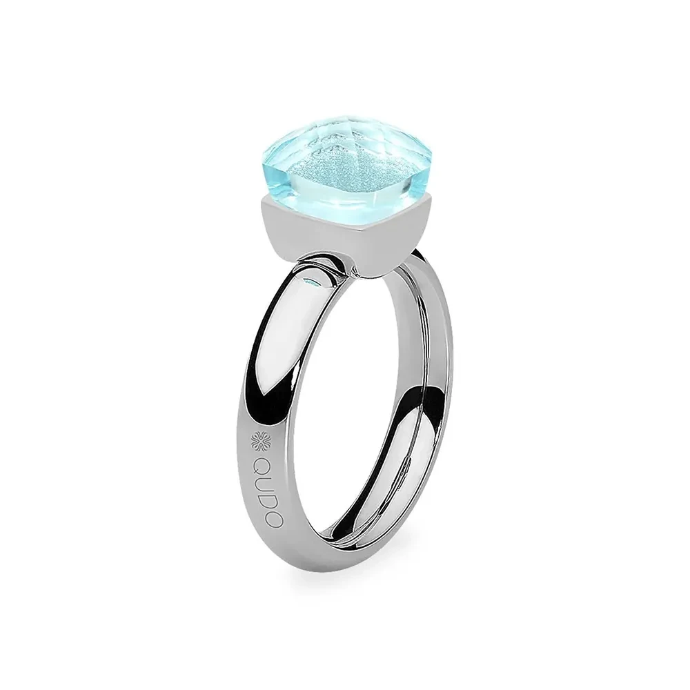 Кольцо Qudo FIRENZE 19 (S) Aquamarine 107000/40-6002 19