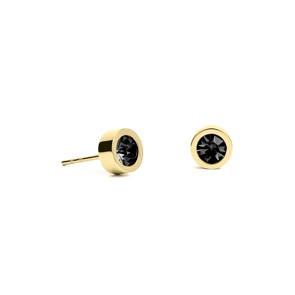 Пусеты Fiore Luna Black 6х3 SWE126 BL G