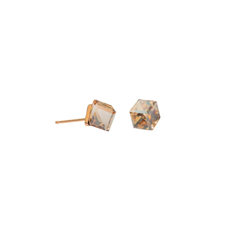 Пусеты Crystal Golden Shadow SWE1127/2 CGS RG