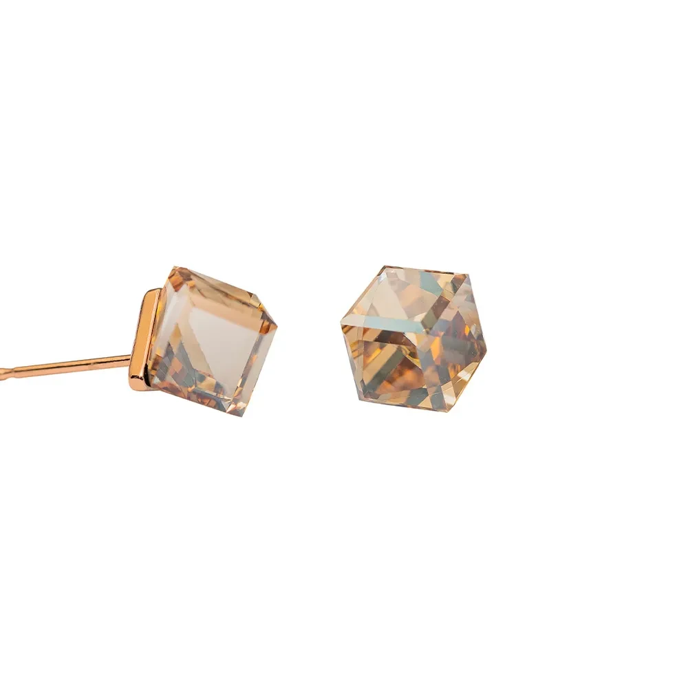 Пусеты Crystal Golden Shadow SWE1127/2 CGS RG