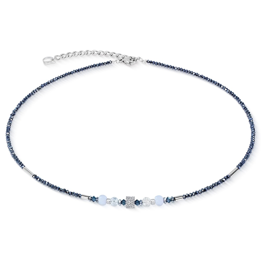 Колье Coeur de Lion Light Blue-Silver 3048/10-0741