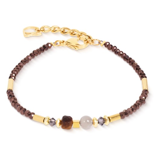 Браслет Coeur de Lion Brown-Gold 3048/30-1116