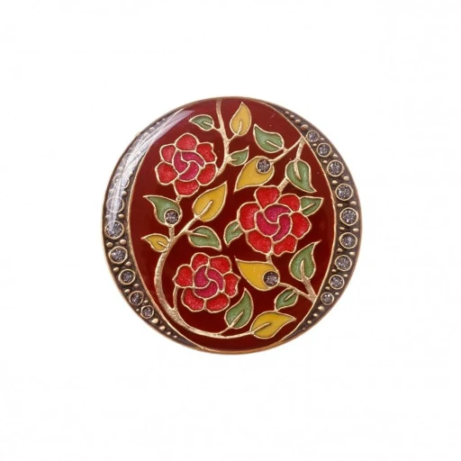 Брошь Clara Bijoux Цветы F77097 R