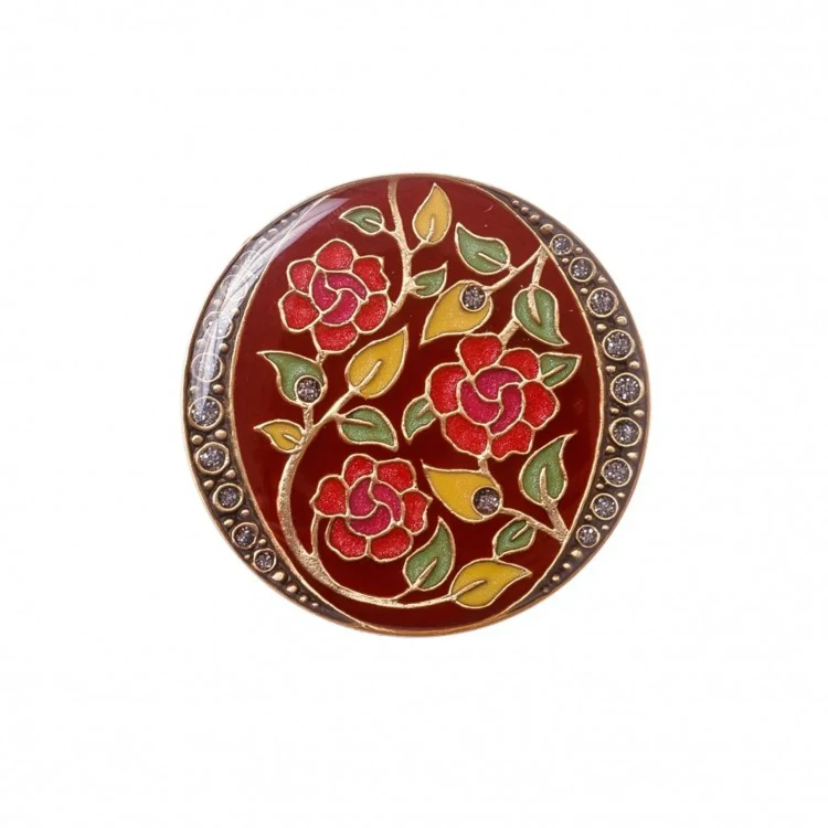 Брошь Clara Bijoux Цветы F77097 R