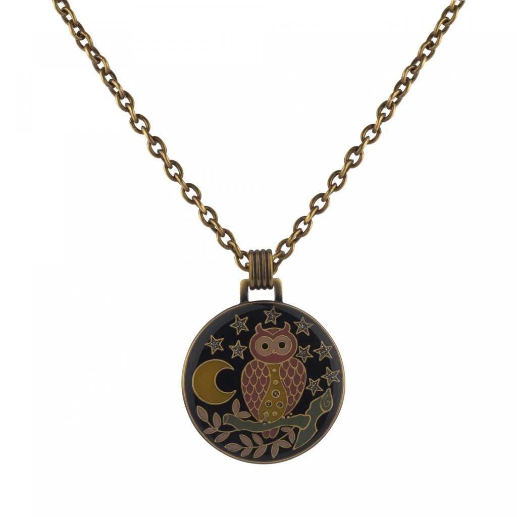 Колье Clara Bijoux Сова B26114-14 BW