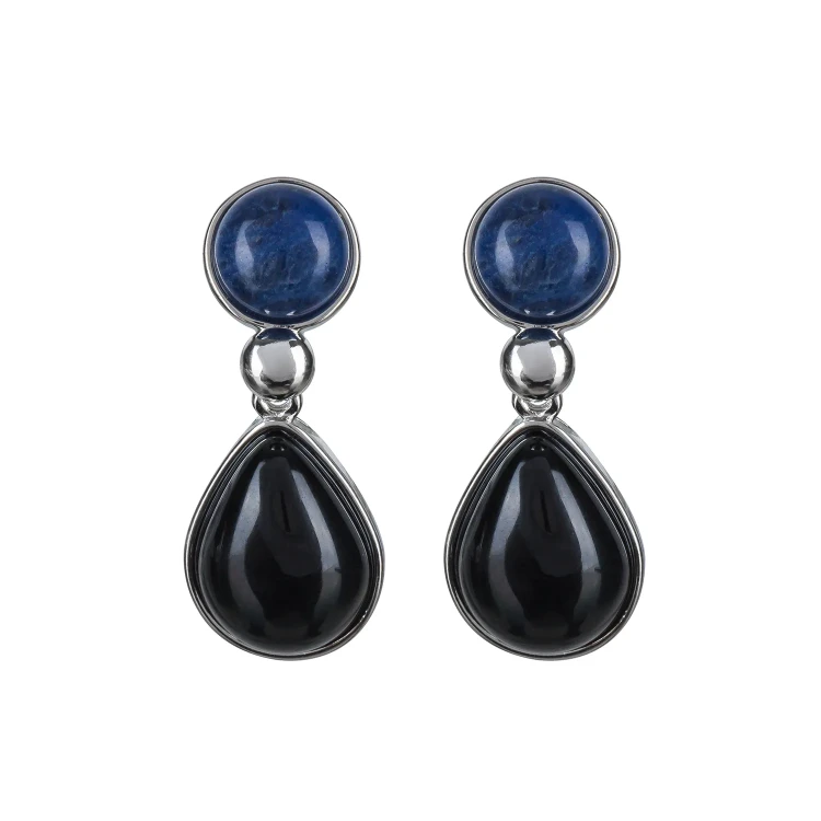 Серьги Possebon Solidat, Agata Preto A0738.23.4 S