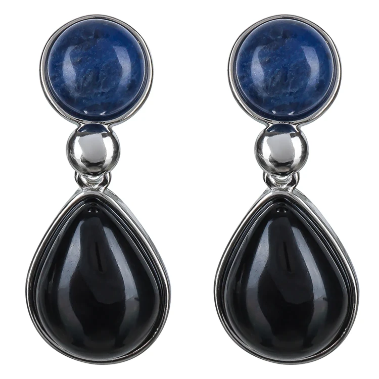 Серьги Possebon Solidat, Agata Preto A0738.23.4 S