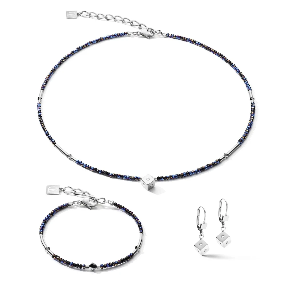 Серьги Coeur de Lion Midnight Blue-Silver 5080/20-0746