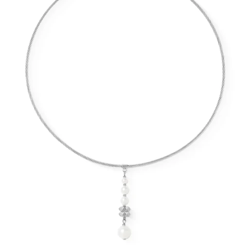 Колье Coeur de Lion White-Silver 1137/10-1417
