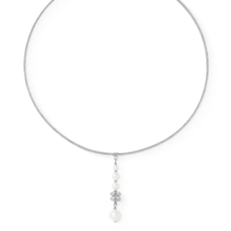 Колье Coeur de Lion White-Silver 1137/10-1417
