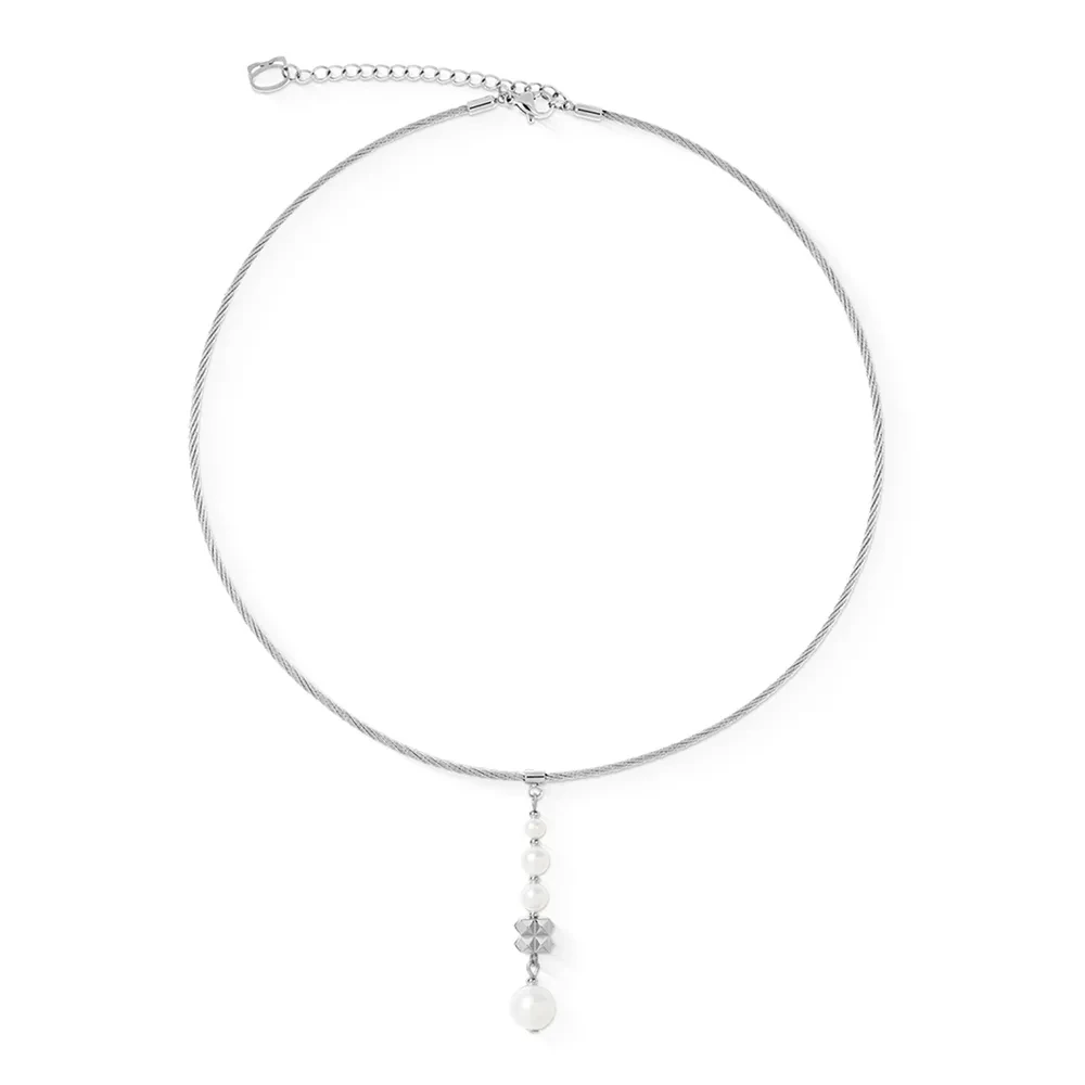 Колье Coeur de Lion White-Silver 1137/10-1417