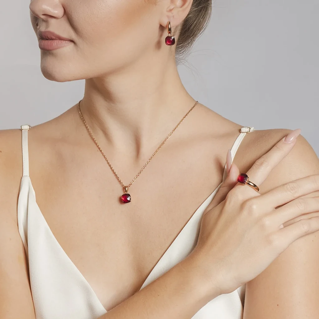 Кольцо Qudo Firenze light fuchsia 16 мм 611762 R/RG