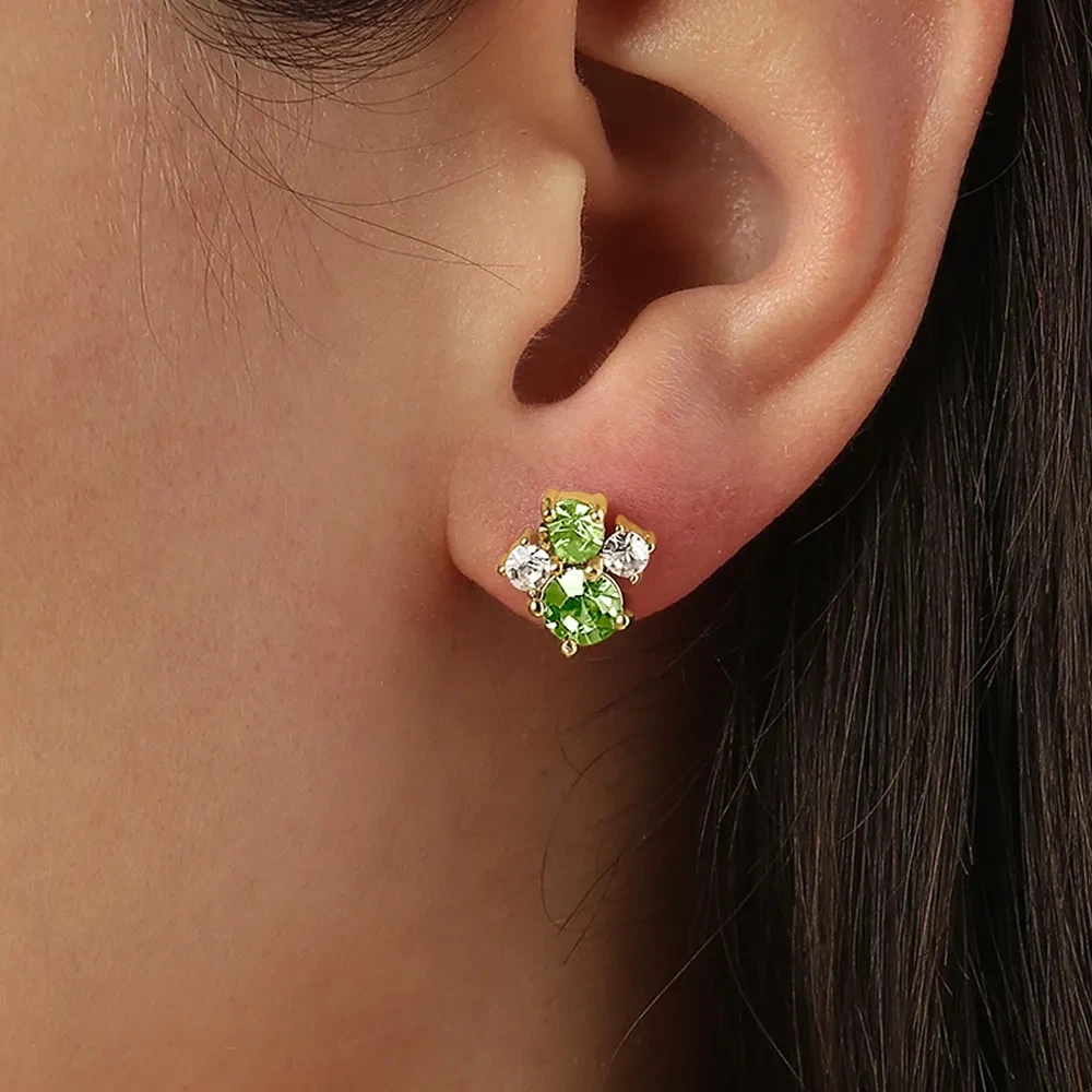 Серьги Dyrberg Kern BILLIS  SG LIGHT GREEN 460048