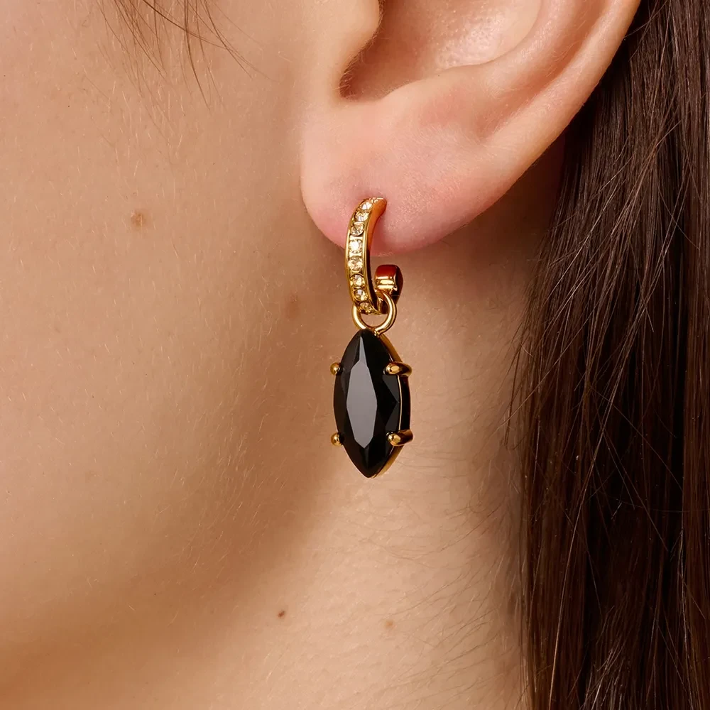 Серьги Dyrberg Kern JUNIPE SG BLACK_GOLDEN 470001