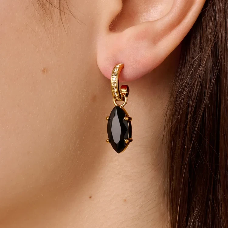 Серьги Dyrberg Kern JUNIPE SG BLACK_GOLDEN 470001