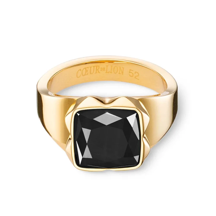 Кольцо Coeur de Lion Coeur de Lion Black-Gold 1200/40-1316 60